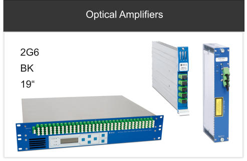 Optical Amplifiers 2G6  BK 19“