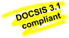 DOCSIS 3.1 compliant